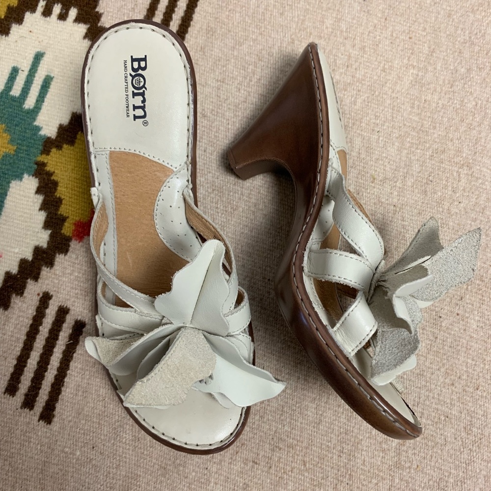 Born Leather Flower Sandals-8